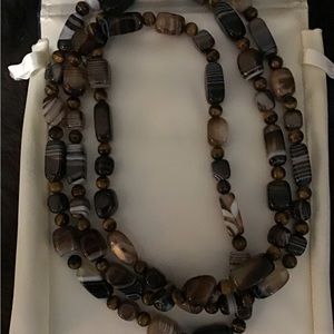 Polished Jasper Rope Necklace